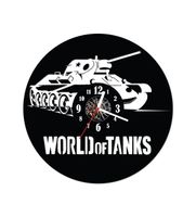 Zegar ścienny z płyty winylowej  Gra - World of Tanks 27.5