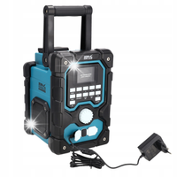 Radio budowlane DEDRA Akumulatorowe Zasilacz 230V Bluetooth USB AUX DAB+FM