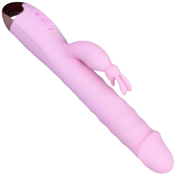 Wibrator Posuwisty Z Króliczkiem, Nagrzewa Się zdjęcie 3