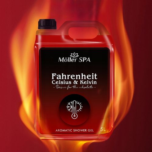 Żel pod prysznic FAHRENHEIT CELSIUS & KELVIN zapach perfum 5L DEN na Arena.pl