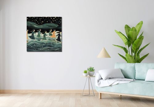 Obraz 70x70cm Nocna Procesja na Arena.pl