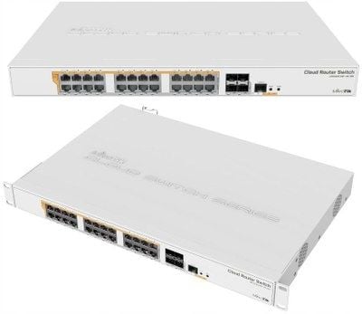 Switch MikroTik CRS328-24P-4S+RM rack 1U na Arena.pl