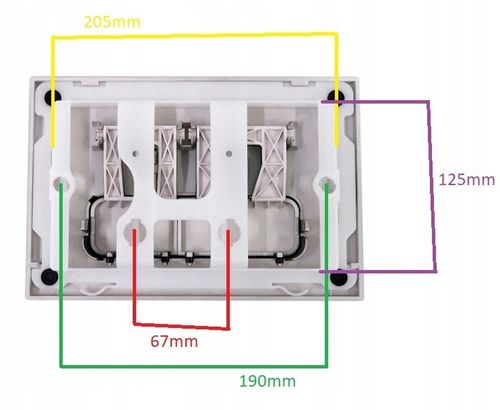 PRZYCISK WC NAPO 02 do GEBERIT UP100 CZARNY na Arena.pl