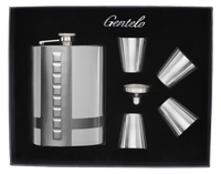 Piersiówka w Zestawie z Kieliszkami i Lejkiem