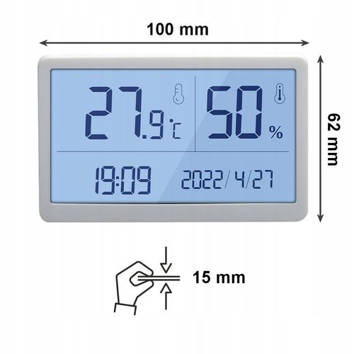 TERMOHIGROMETR WILGOTNOŚCIOMIERZ HIGROMETR TERMOMETR WILGOTNOŚĆ TEMPERATURA na Arena.pl