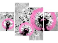 140CM 70 OBRAZ DMUCHAWCE DELIKATNYM RÓŻU ŚCIENNY