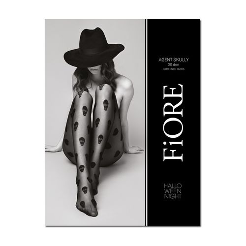 Rajstopy czarne Halloween 20den w czaszki Black 5 na Arena.pl