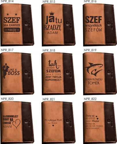 Portfel grawerowany portfele z grawerem TWÓJ TEKST na Arena.pl