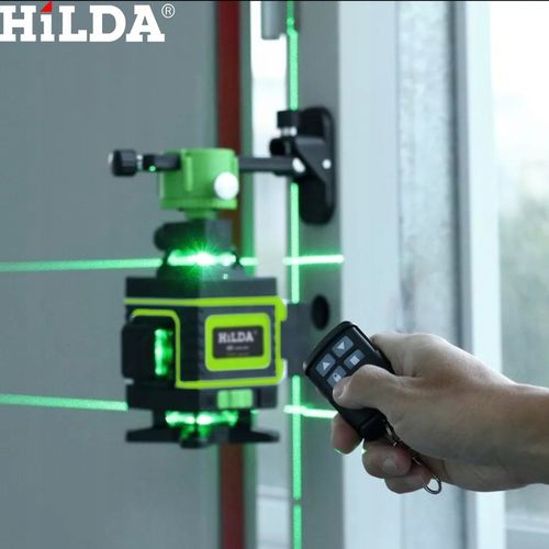 HILDA POZIOMICA 4D BLOKADA WAHADŁA LASER KRZYŻOWY STATYW 1,5 M 2 AKU na Arena.pl