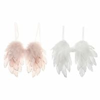 ozdoby świąteczne DKD Home Decor Pióra (2 pcs) (28 x 4 x 33 cm)