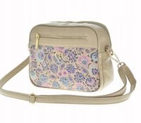 Chiara - torebka listonoszka ciemny beżowy ozdobny przód M8016 Cyriaka