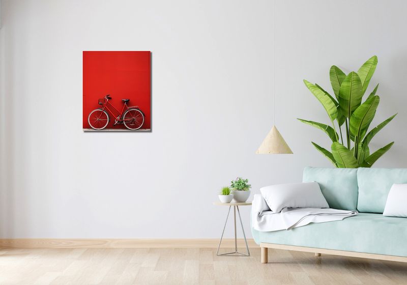 Obraz 50x60cm Czerwony Rower zdjęcie 2
