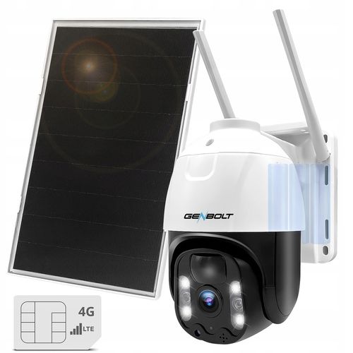 KAMERA ZEWNĘTRZNA SOLARNA IP NA KARTĘ SIM 4G LTE GSM 3MP 4x ZOOM 15fps na Arena.pl