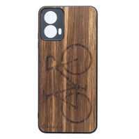 drewniane etui bewood do motorola g34 5g rower limba