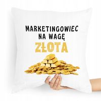 Prezent Poduszka Dla Margetingowca Marketing Z Nadrukiem Ze Zdjęciem