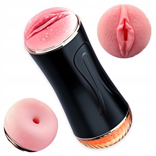 Podwójny Wibrujący Masturbator Męski Pochwa Anus na Arena.pl