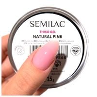 SEMILAC ŻEL BUDUJĄCY DO PAZNOKCI SAMOPOZIOMUJĄCY THIXO GEL 15g NATURAL PINK