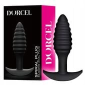 Korek analny, silikonowy. Prążkowany.