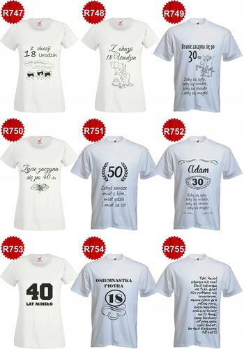 ŚMIESZNA KOSZULKA T-SHIRT 40 LAT TO NIE WIEK na Arena.pl