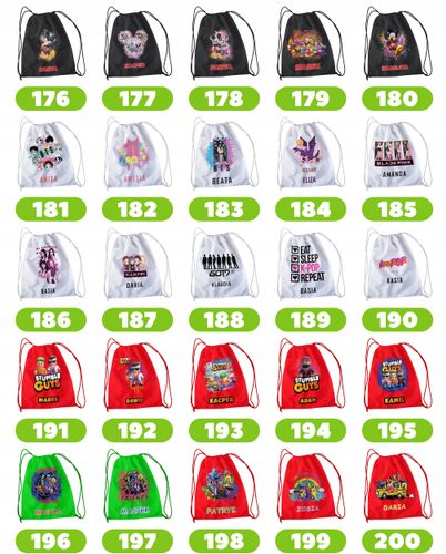 WOREK PLECAK SPORTOWY NA WF DLA DZIECI - GUMBALL + IMIĘ! BAJKA DARWIN LARRY na Arena.pl