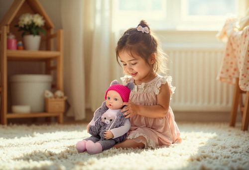 LALKA INTERAKTYWNA BOBAS KINDERPLAY MÓWI ŚMIEJE SIĘ PŁACZE UBRANKA na Arena.pl