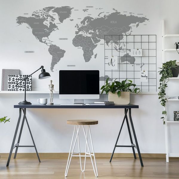 Naklejka Mapa Świata DK410 L zdjęcie 1