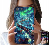 ETUI DO IPHONE 5 / 5S / 5C - POCIĄG, EKSPRES ŚWIĄTECZNY WZORY + SZKŁO