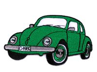 Termonaszywka z motywem Zielony Garbus 5,5x9,5 cm