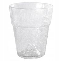 Doniczka Osłonka na Storczyk szklana spękane szkło ø13 bezbarwna