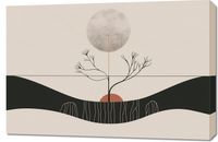 Obraz 90x60cm Zimowy Księżyc