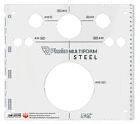 Plasko MULTIFORM STEEL profesjonalny szablon do wyznaczania otworów WC
