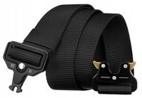 długi, parciany pasek z klamrą qr