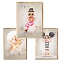 Zestaw trzech plakatów dla dzieci Fairy Land 3