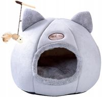 DOMEK DLA KOTA Budka Legowisko Pluszowe 36x36 cm