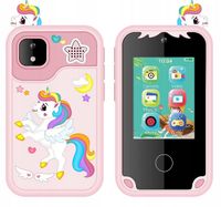 TELEFON DLA dzieci SMARTFON APARAT KAMERA D13 JEDNOROŻEC RÓŻOWY