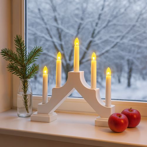 świecznik adwentowy 5 led świąteczny latarenka święta timer baterie jumi na Arena.pl