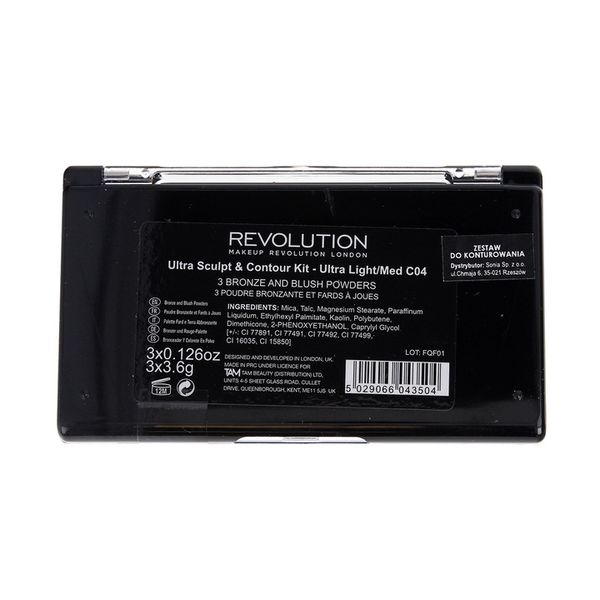 Revolution Kit Ultra paletka do konturowania Light Medium zdjęcie 2