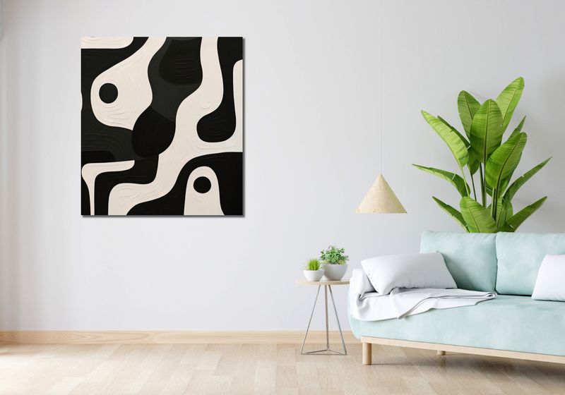 Obraz 90x100cm Kontrastowa Harmonia zdjęcie 2