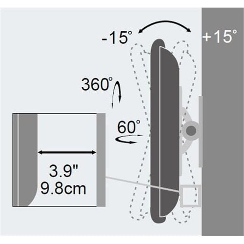 Uchwyt ścienny Techly 13"-30", 23kg obrotowy na Arena.pl