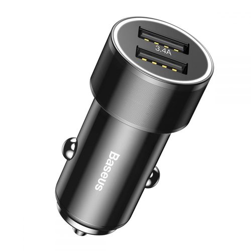 BASEUS C01 2-PORT USB CAR CHARGER BLACK na Arena.pl