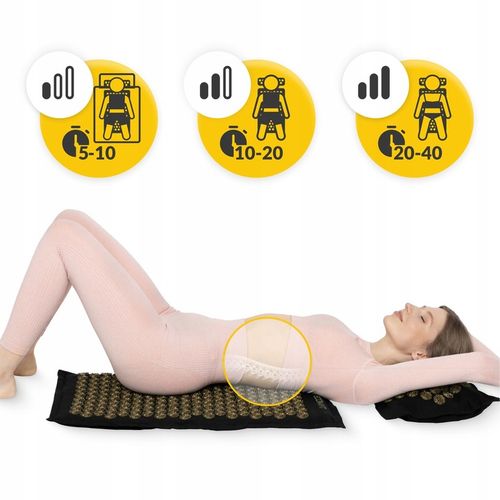 MATA DO AKUPRESURY ECO Z KOLCAMI ZDROWOTNA RELAKS MASAŻ PODUSZKA TORBA na Arena.pl