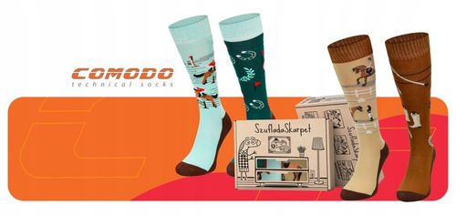 Zestaw kolorowych skarpet w pudełku do jazdy konno na Arena.pl