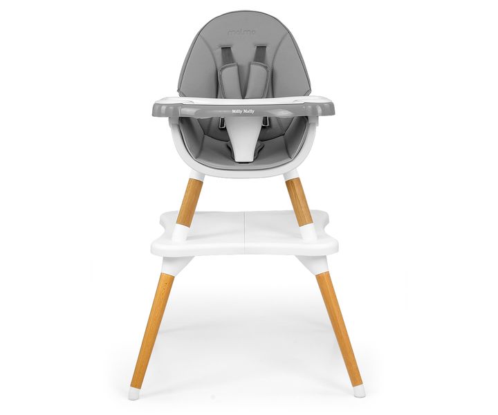 MILLY MALLY Krzesełko do karmienia 2w1 Malmo Grey zdjęcie 2