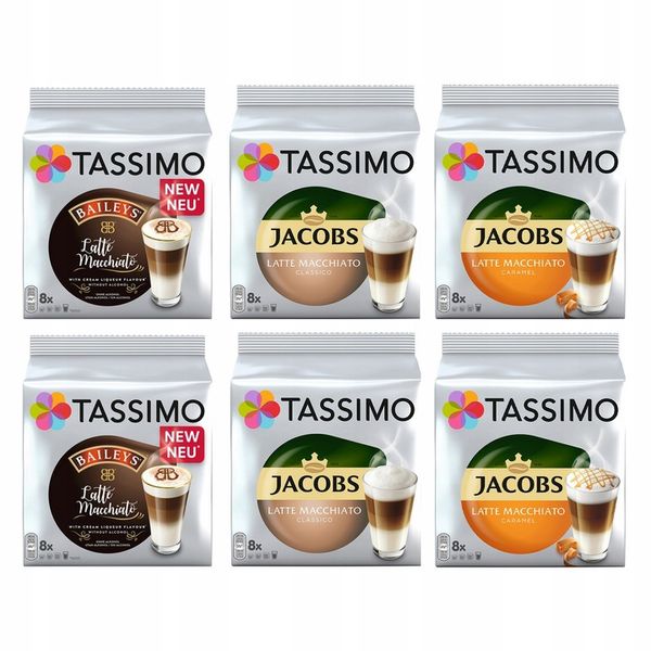 Kapsułki Tassimo Jacobs Latte Baileys Caramel, 5+1 opakowanie GRATIS! zdjęcie 1