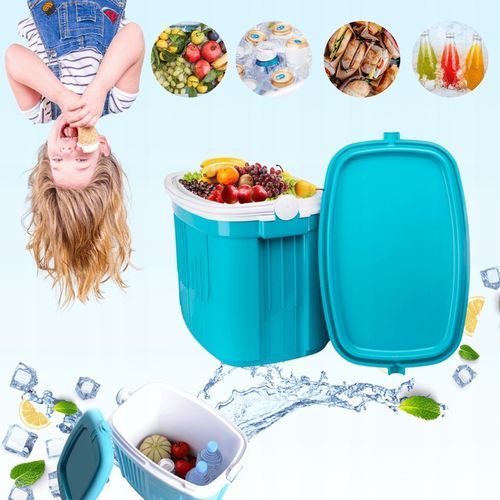 DUŻA LODÓWKA TURYSTYCZNA 42L na WKŁADY MROŻĄCE do AUTA kemping PODRÓŻY na Arena.pl