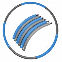 HULA HOP ODCHUDZAJĄCE FITNESS SKŁADANE PIANKOWE 90CM SPORTVIDA