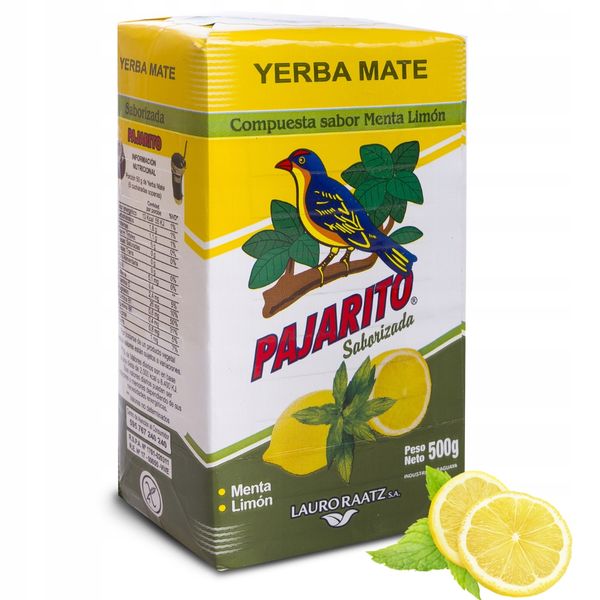 Yerba Mate Pajarito Menta Limon 500g zdjęcie 1