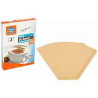 Filtry do kawy rozm. 2 papierowe brązowe 40 sztuk w kartoniku