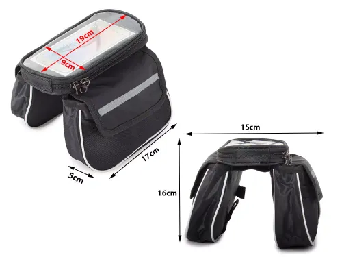 Torba rowerowa sakwa na ramę rower etui na telefon na Arena.pl