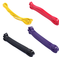 Taśmy gumy oporowe do ćwiczeń gimnastycznych Power Band zestaw 4szt